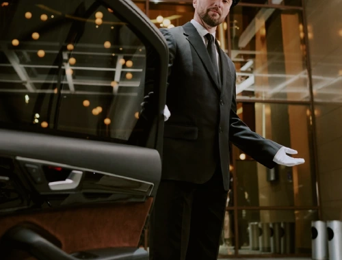 Private hotel transfer transportation in a black SUV